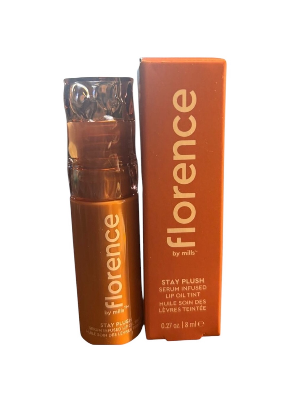 Florence by Mills Stay Plush Serum Infused Lip Oil Tint – Coconut Colada